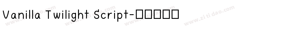 Vanilla Twilight Script字体转换